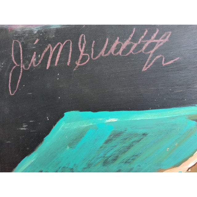 1990s Folk Art Painting by Jimmy Lee Sudduth For Sale - Image 11 of 18