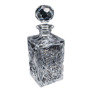 Vintage Whisky Decanter, English, Cut Glass, Scotch Bottle, Whiskey, Spirits