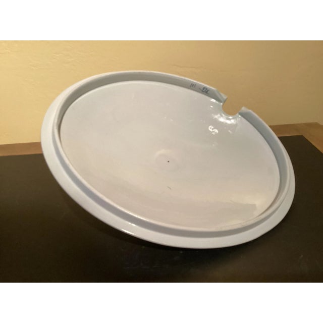 Royal Blue 1990s Denmark Royal Copenhagen Tranquebar 3 Piece Blue Soup Tureen With Lid and Underplate For Sale - Image 8 of 9