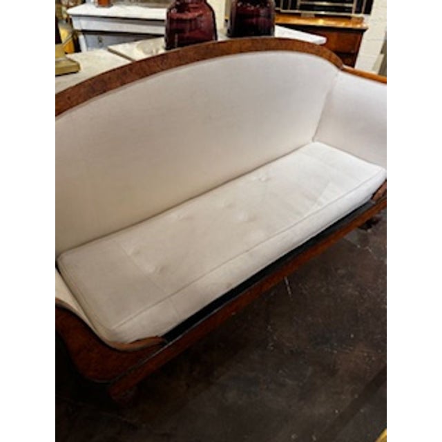 19th Century German Biedermeier Settee For Sale - Image 4 of 8