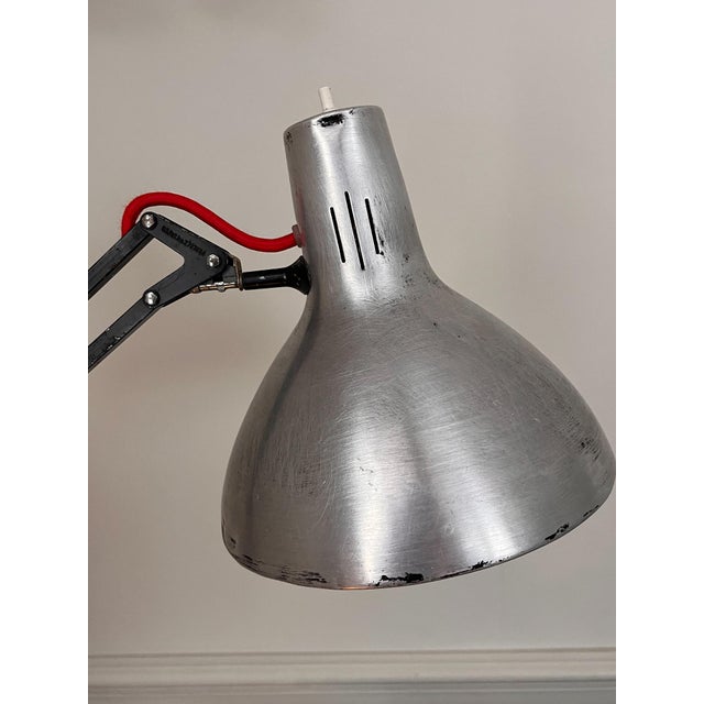 Brutalist Luxo Task Lamp with Extended Reach and Custom Base, 1950s For Sale - Image 11 of 13