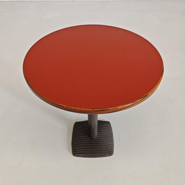 Metal Red Artona Coffee Table attributed to Afra Tobia Scarpa for Maxalto, 1980s For Sale - Image 7 of 17