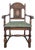 Vintage Wood Dining Armchair For Sale