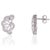 Contemporary Contemporary Openwork Radiant Moissanite Cluster Stud Earrings, 2 Pieces For Sale - Image 3 of 12