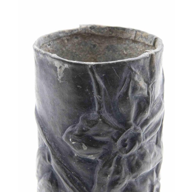 Art Nouveau Pewter Vases, Italy, Early 20th Century, Set of 2 For Sale - Image 5 of 10