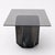 Glass Postmodern Faux Marble Pedestal Side Table – Ceramic & Glass, 1980s, Mid-Century For Sale - Image 7 of 17