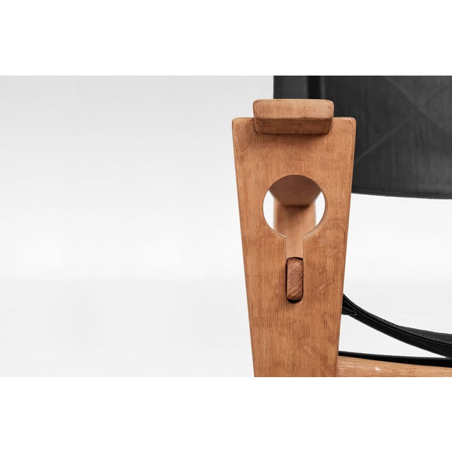 Keyhole GE-673 Rocking Chair by Hans J. Wegner for Getama, 1960s For Sale - Image 4 of 8