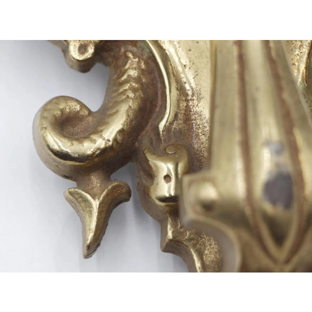 Vintage Victorian Cerberus Brass Door Knocker For Sale - Image 6 of 8