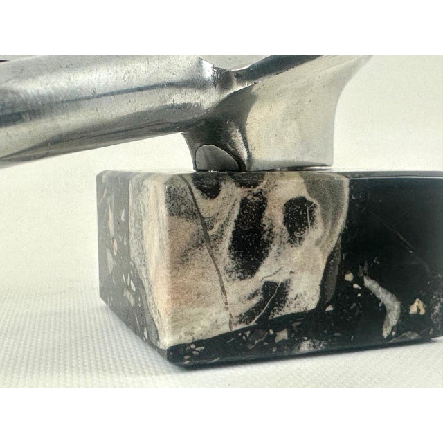 Metal Art Deco Simca Ariane Car Mascot, 1961 For Sale - Image 7 of 14