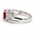 Gia Certified 2 Carat Burma Ruby Diamond Platinum Cocktail Ring, Size 5.75 For Sale - Image 4 of 13