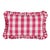 Schumacher Camden Cotton Check 22" Lumbar Pillow in Magenta For Sale