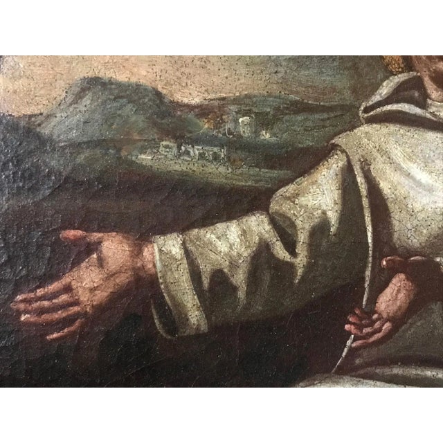 17th Century 17th Century Saint Bernard of Clairvaux Painting For Sale - Image 5 of 13