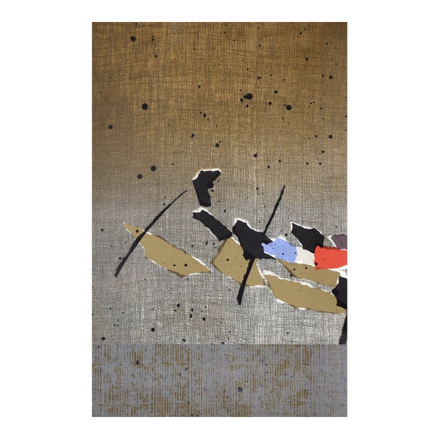 Japanese Fishing Boats, Abstract Diptych Screen Print For Sale