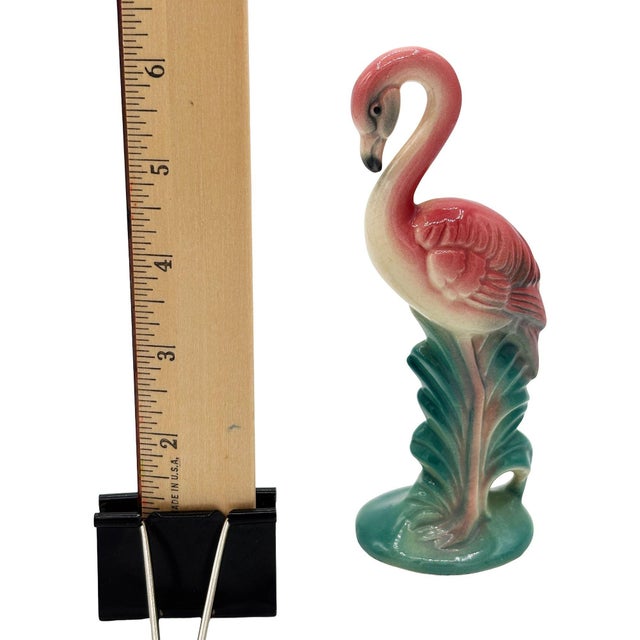 Mid 20th Century California Pottery Ceramic "Gazer" Pink Flamingo Figurine Statue For Sale - Image 9 of 9