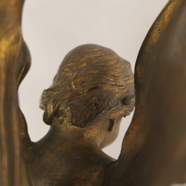 Baroque Bronze Angel Chandelier, Vienna, 1900s For Sale - Image 14 of 17