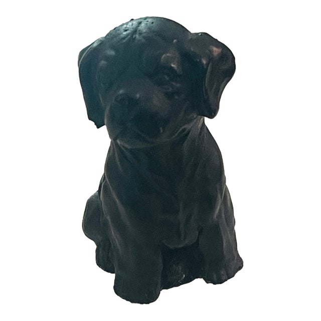 1970s Organic Modern Cute Puppy Dog Lamp Finial For Sale