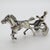 Vintage Italian Handmade Silver Racing Horse with Jockey Figurine, Tuscany, 1980s For Sale - Image 3 of 11