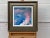 Pink Blue & White Abstract Art in a Bronze Frame by leading Contemporary British Artist, Angela Wakefield Art measures 12...