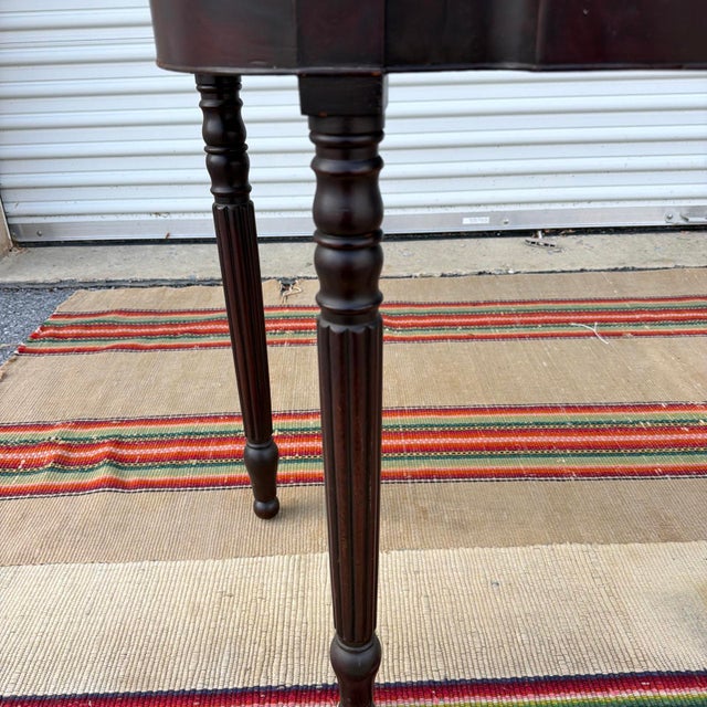 Antique Sheraton Mahogany Flip-Top Games Table, Baltimore, Circa 1810s For Sale - Image 6 of 18