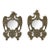 Pair of Antique French Federal Style Tin Eagle Mirrors, 19th Century For Sale