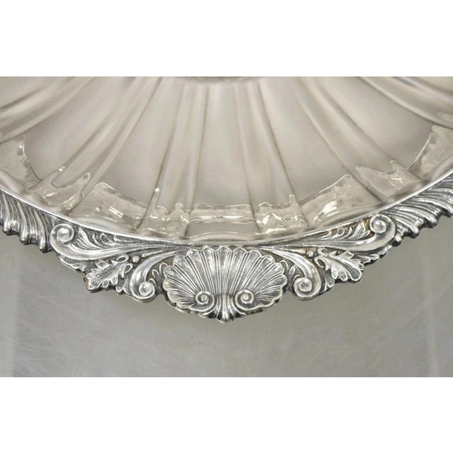 Mid 20th Century Antique "Barefoot Mailman Rally 1962" Award Silver Plated Serving Platter Tray For Sale - Image 5 of 10