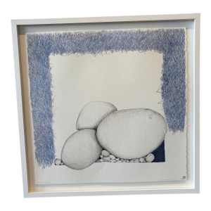 Contemporary Abstract Stone Drawing by Pauline Kochanski