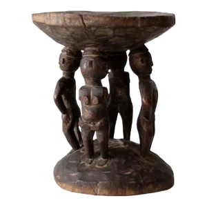 Vintage African Tribal Art Stool