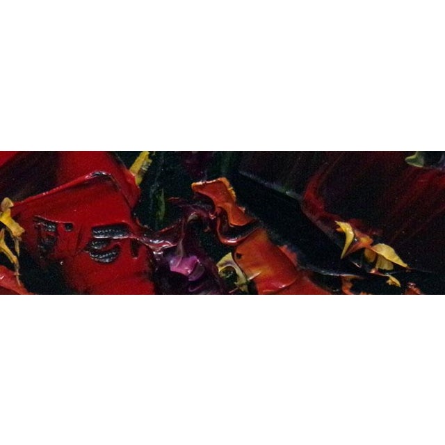 Impressionist Maya Eventov Papaveri I Original Acrylic Painting on Canvas H.Signed Floral Art For Sale - Image 3 of 5