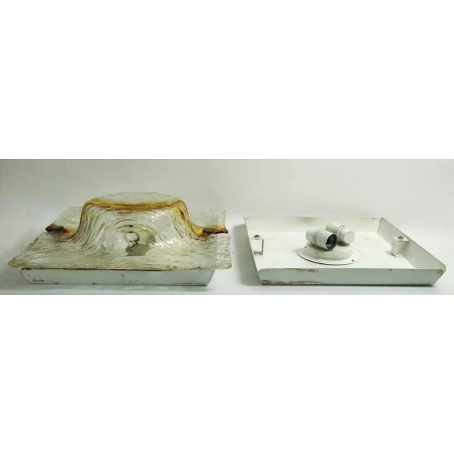 Murano Sconces Attributed to Mazzega - A Pair For Sale - Image 11 of 13