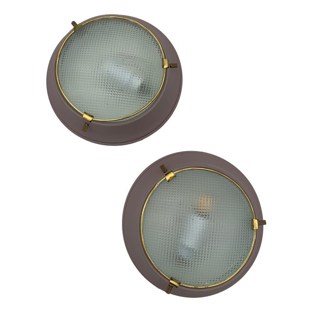 Ceiling Lights from Fontana Arte, 1950, Set of 2 For Sale
