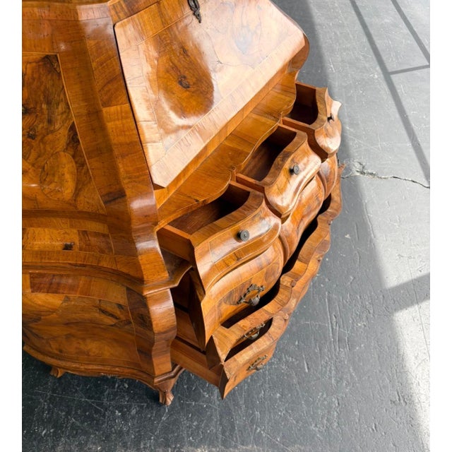 Late 1900s Italian Burl Secretary For Sale - Image 13 of 17