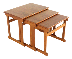 Fugdal Nesting Tables from Trioh, Denmark, 1960s, Set of 3