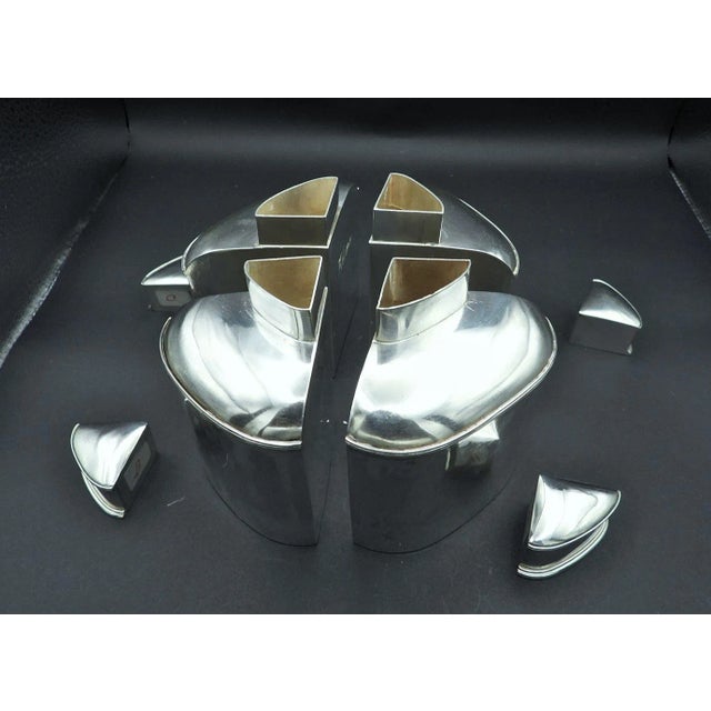 1920s 1920s Antique Hunt Diederich Silver Trompe l'Oeil Tea Caddy- 5 Piece Box For Sale - Image 5 of 13