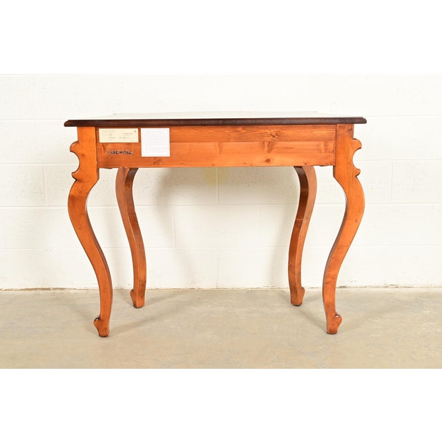 Baker Furniture Italian Provincial Louis XV Carved Maple Console or Entry Table For Sale - Image 11 of 13