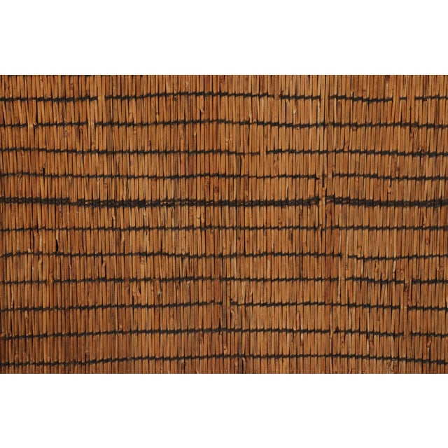 Rug & Kilim Vintage Tuareg Mat Runner, Luminous Bronze With Rich Brown Stripes - Rug & Kilim For Sale - Image 4 of 6