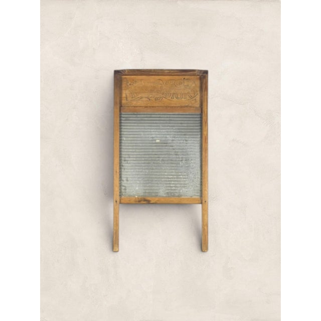 Antique English Metal Washboard. Before washing machines, this was the tool that kept households running, worked hard over...