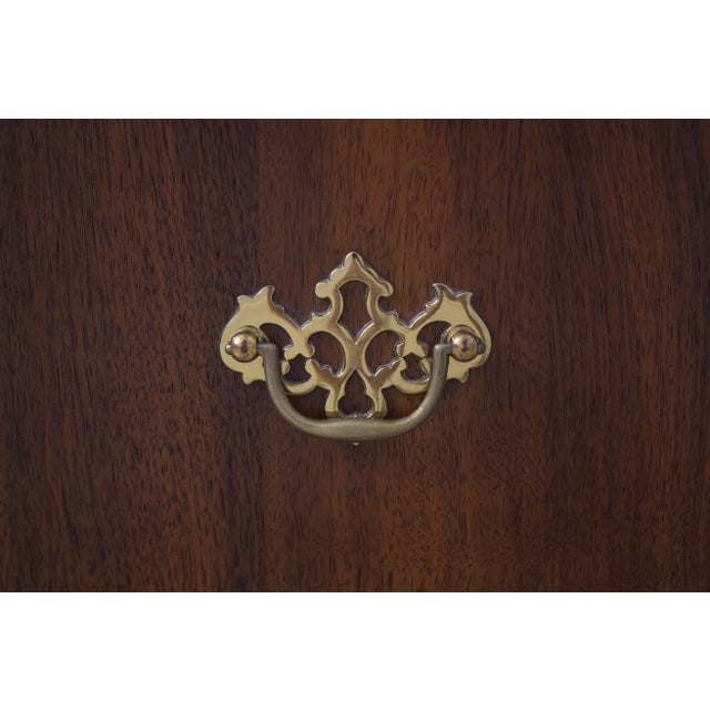 Wood Henkel Harris Walnut Upholstered Tread Bed Steps For Sale - Image 7 of 15