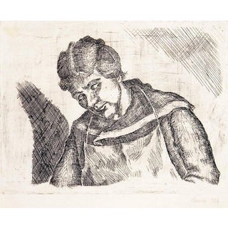 Giorgio Morandi, Female Figure Sleeping, 1920, Etching For Sale