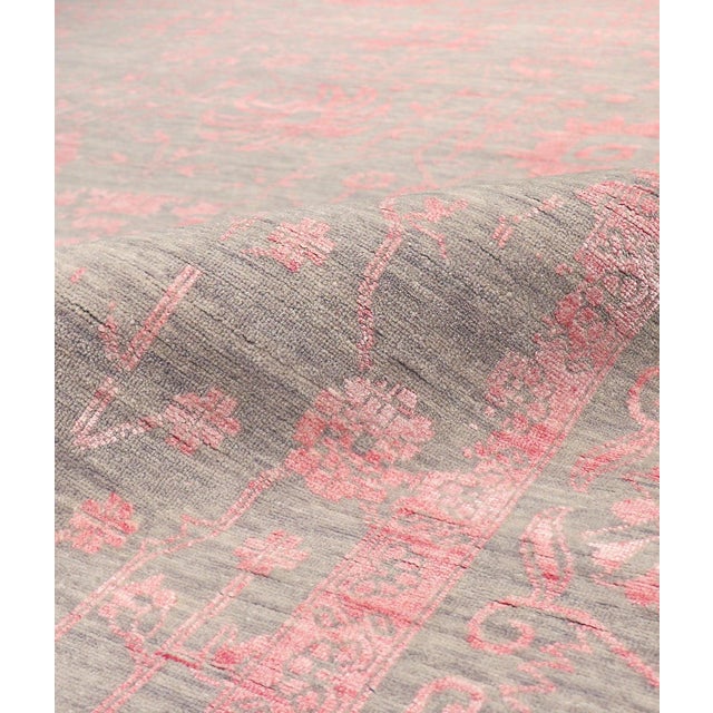 Pasargad Home Transitional Silver Area Rug, 5'10'' X 8'10'' For Sale - Image 4 of 5