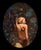 Lillies by Ryan Morse | Oil on canvas depicting a figure among water lilies For Sale