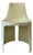 Vintage 1970's "Umbo" Cream Plastic Stacking Chair Attributed to Kay Leroy Ruggles For Sale