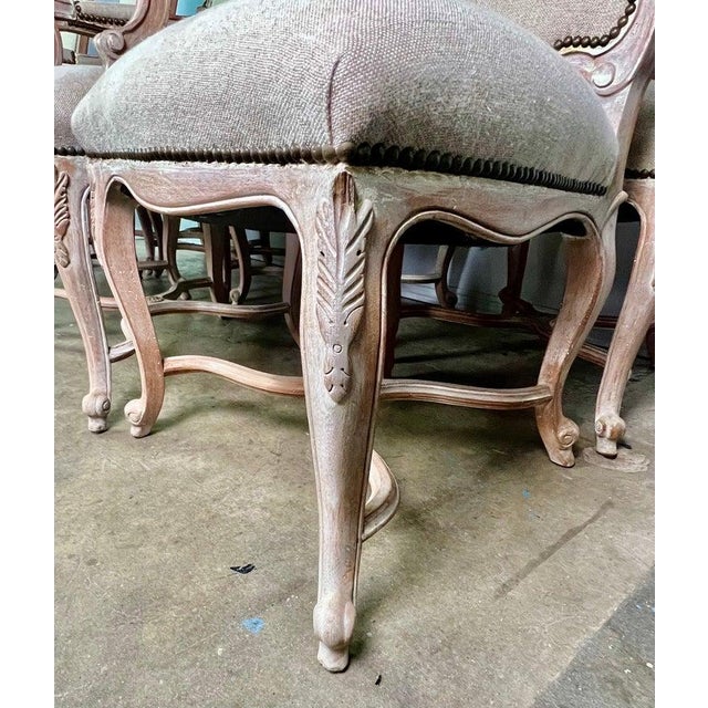 Set of '8' French Louis XV Style Dining Chairs For Sale - Image 4 of 17
