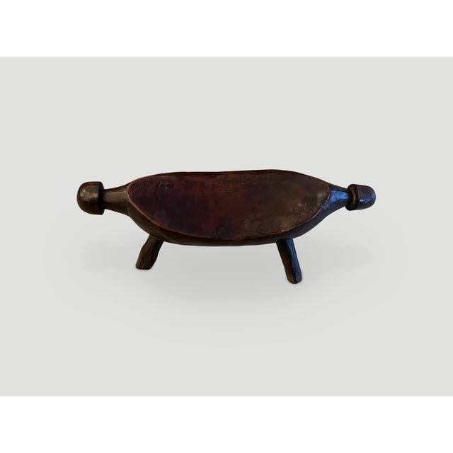 Antique African Wooden Head Rest For Sale - Image 4 of 5