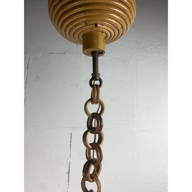 Midcentury Modern Pencil Bamboo Pendant Lamp, 1970s For Sale - Image 16 of 18
