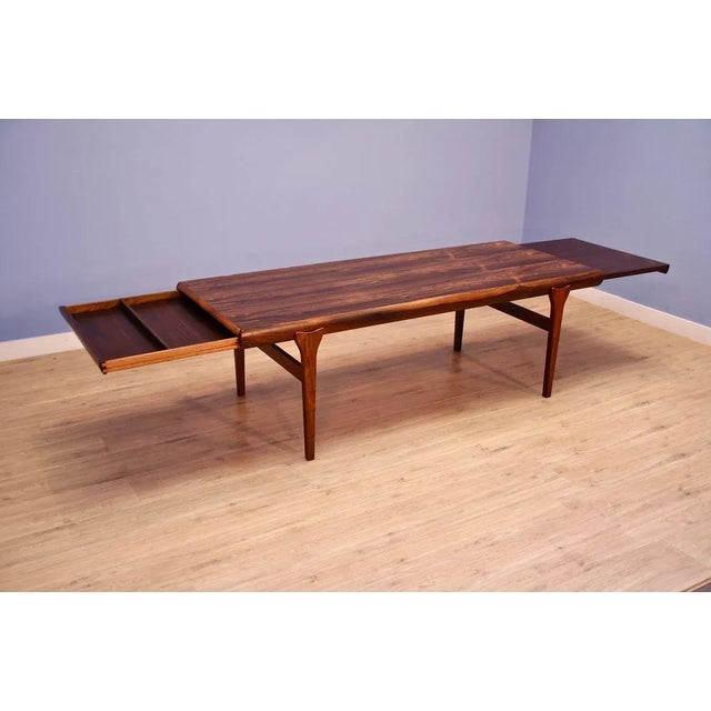 Uldum Møbelfabrik Danish Coffee Table in Rosewood by Johannes Andersen for Uldum Furniture Factory, 1960s For Sale - Image 4 of 18