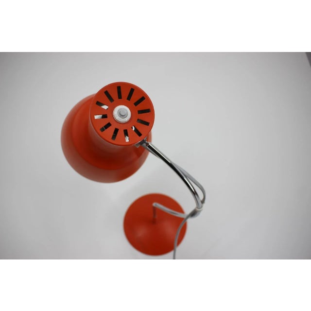 Orange & Red Desk Lamps by Josef Hurka, Czechoslovakia, 1960s, Set of 2 For Sale - Image 6 of 13