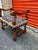 Vintage French Louis XIII Style Os de Mouton Backless Bench Small bench with hand carved legs and carved stretcher.,...
