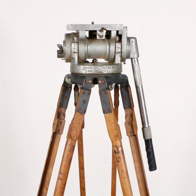 Industrial Motion Picture Tripod Chairish