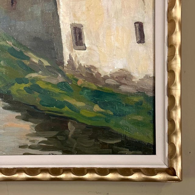 Antique Framed Oil Painting on Canvas by Leon De Frecheux (1884-1944) For Sale - Image 13 of 18