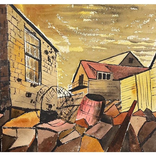 Walter Andrews (1905 - 1969) Rockport, MA watercolor on paper. Pencil signed and titled on the original mat. Combined...